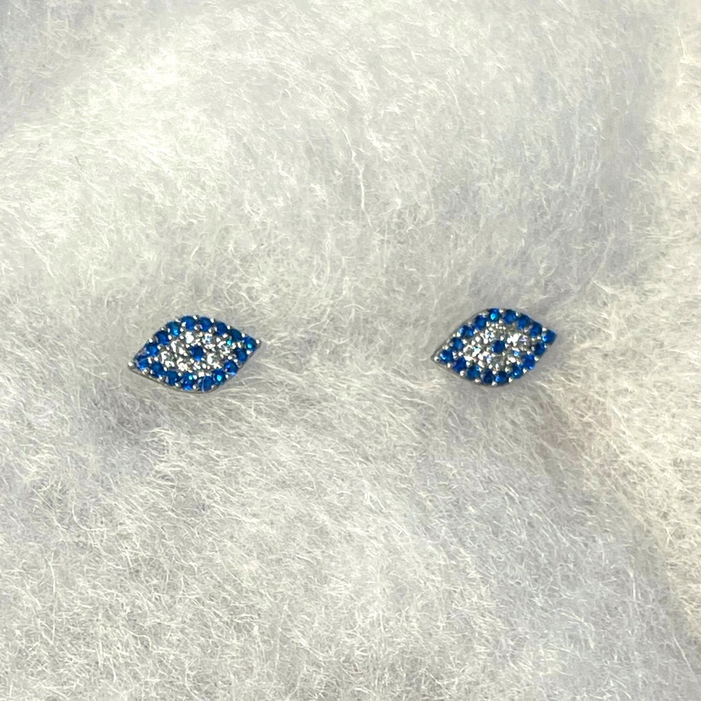Evil eye studs earrings 🧿